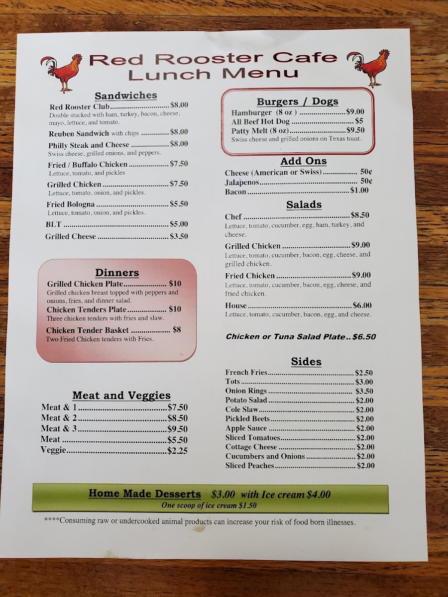 Red Rooster Cafe Menu-3